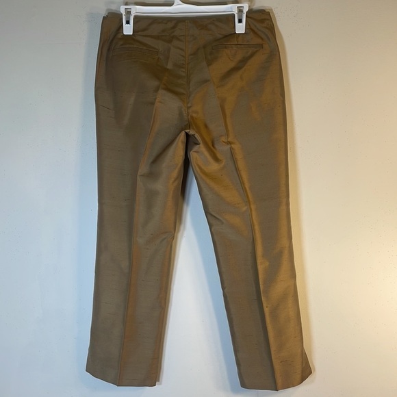 NWT. Banana Republic Women’s 4 100% Silk Satin 2-Layer Trousers w/Side Split. - Picture 5 of 13